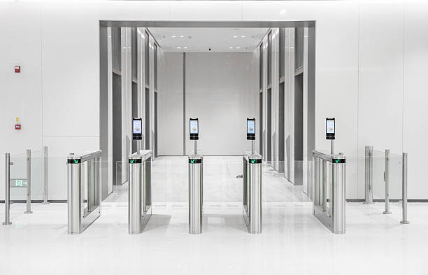 Facial recognition and access control at the entrance of office buildings